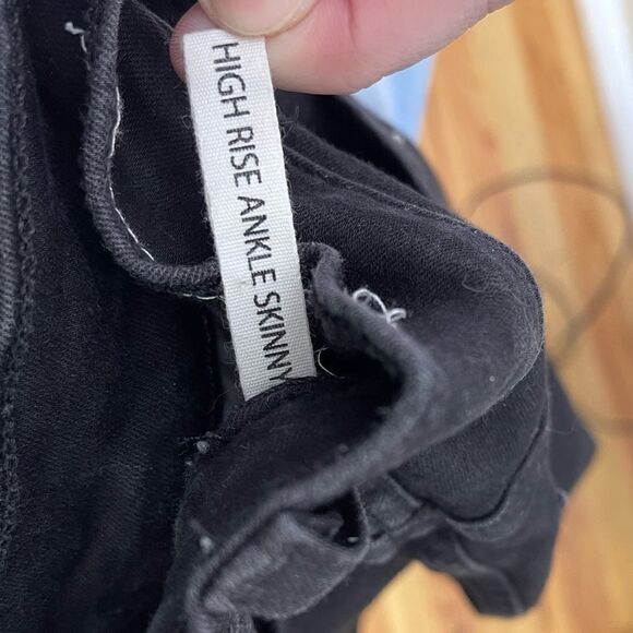 𝅺RAG & Bone High Rise Ankle Skinny Black 23 - Picture 4 of 8